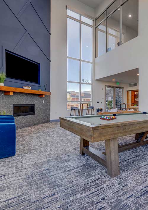 Sequoia apartments living space in Heber City