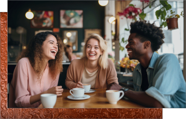 grouo-of-friends-at-coffee Group of friends meeting for coffee